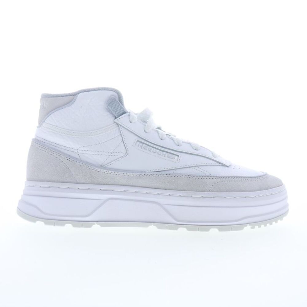 Reebok Womens Club C Geo Mid White Shoes (NWT)